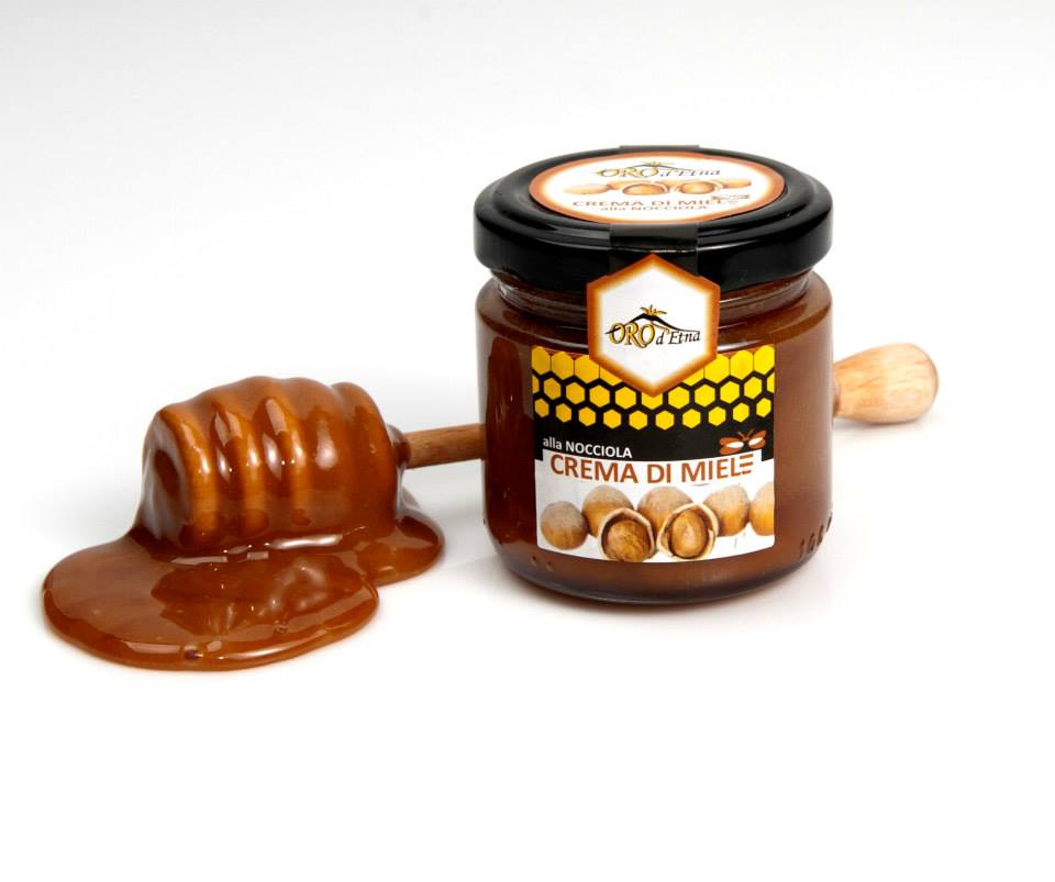 clicca su immagine per consultare dettagli, vedere altre foto e ordinare Crema di Miele alla Nocciola  100% Prodotto Siciliano