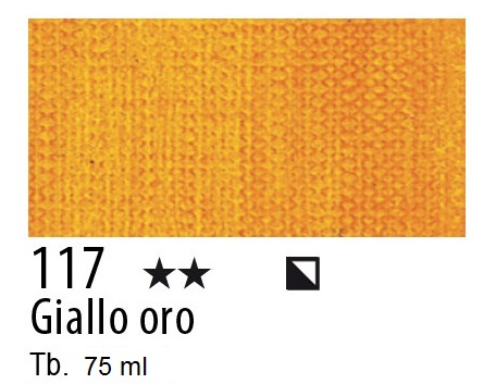 Maimeri colore Acrilico extra fine Giallo Oro 117 - 75ml