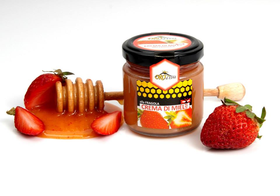 clicca su immagine per consultare dettagli, vedere altre foto e ordinare Crema di Miele alla Fragola  100% Prodotto Siciliano