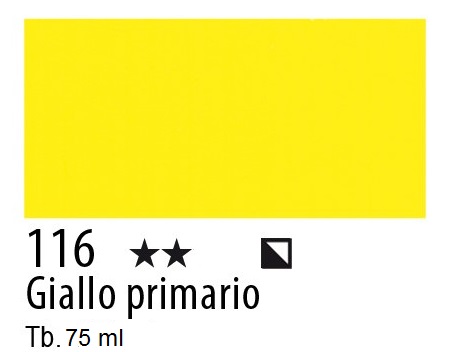 Maimeri colore Acrilico extra fine Giallo Primario 116 75m
