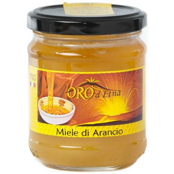 clicca su immagine per consultare dettagli, vedere altre foto e ordinare Miele di Arancio - 100% Prodotto Arance dell ETNA 500 gr