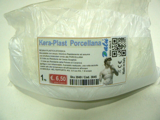 Kera:Polvere Porcellana Biana resina atossica DURISSIMA 1 kg