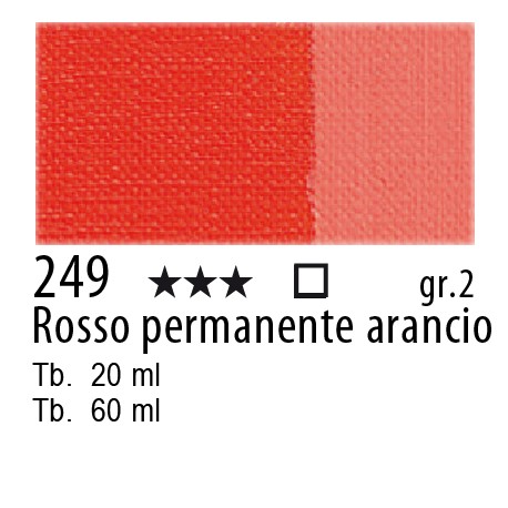 MAIMERI OLIO CLASSICO 60ml  rosso permamente arancio 249