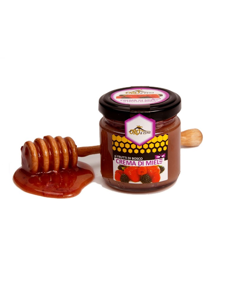 clicca su immagine per consultare dettagli, vedere altre foto e ordinare Crema di Miele ai Frutti di Bosco 100% Prodotto Puro 125 ml.