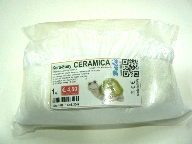 Kera:Polvere Ceramica BIANCA da 1 kg.