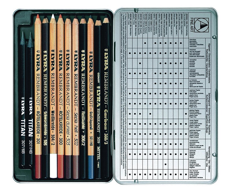 Lyra Art  12 Speciali matite  per disegno artistico