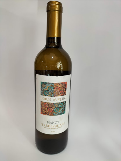clicca su immagine per consultare dettagli, vedere altre foto e ordinare Vino Bianco Terre Siciliane IGP Corte Aurelio 750 ml