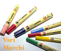 Vari Marchi Colore Stoffa: Pennarello a Vernice o FLACONE DA 45 ML. 