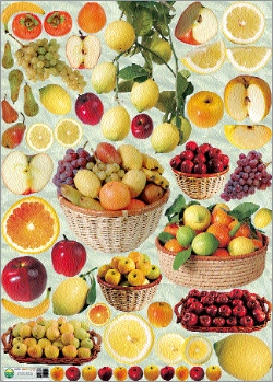 clicca su immagine per consultare dettagli, vedere altre foto e ordinare Carta per decoupage mis. 50x70 -  fig.125 frutta fresca