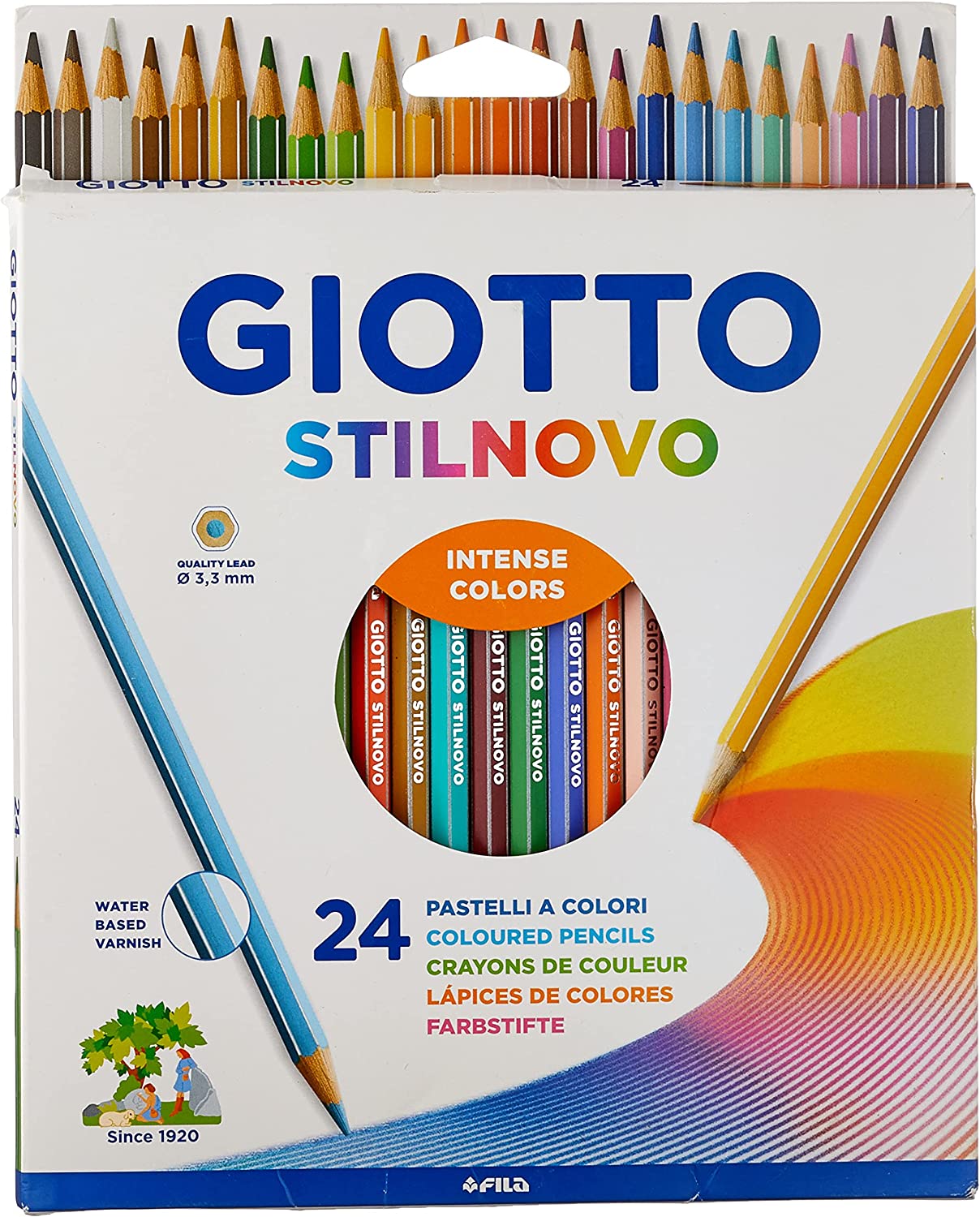 clicca su immagine per consultare dettagli, vedere altre foto e ordinare Giotto Stilnovo Astuccio Da 24 Matite A Pastello Colorate