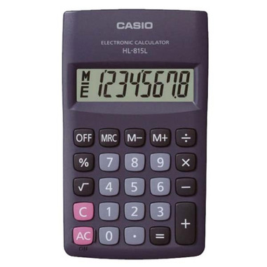 CASIO Casio HL-815L calcolatrice Tasca Calcolatrice di base Nero 4549526612435