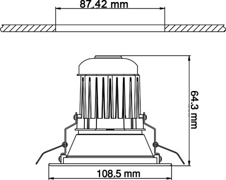 ordina FARETTO 5 LED DA 5 WATT ROTONDO 