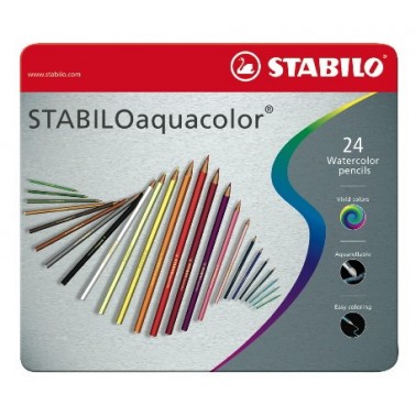 STABILO PASTELLI AQUACOLOR SCATOLA METALLO STABILO DA 24 4006381146494