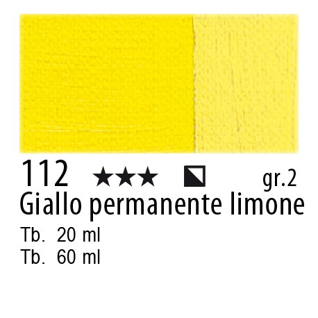 Maimeri MAIMERI OLIO CLASSICODa 60 Ml Giallo Perm. Limone 112 8018721004216