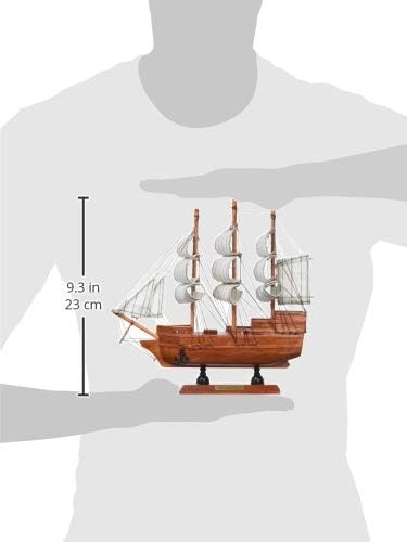 ordina VELIERO DA COLLEZIONE interamente in legno naturale da 38 cm