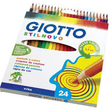 pastelli legno stilnovo giotto astuccio 24 colori