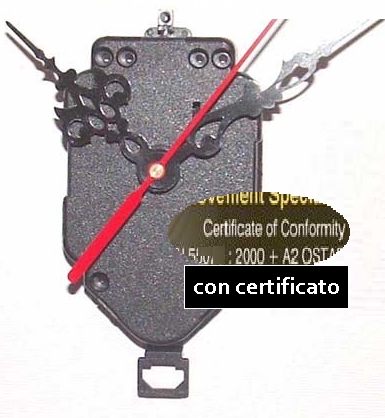 Linea3 TOP Quality PENDULUM-CLOCK MECHANISMModello con 2 cavi elettr. x colleg. 