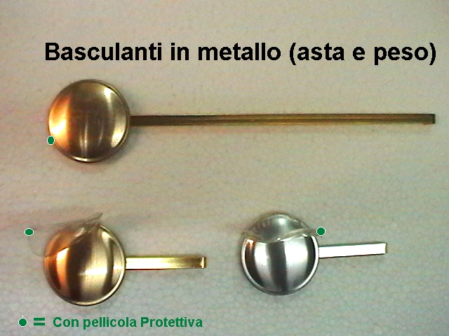 asta 15 cm. Basculante Pendolo 15cm in Metal ORO 