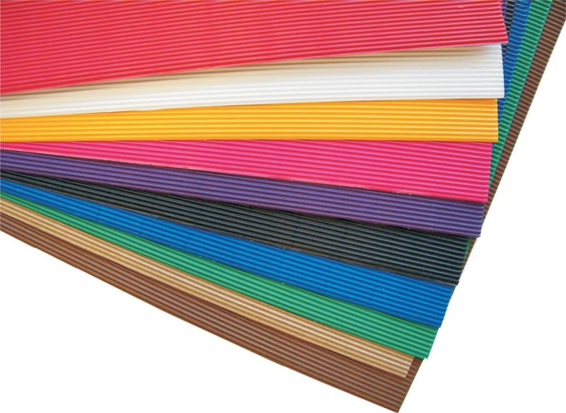 Cartone Ondulato colorato in formato 50x70