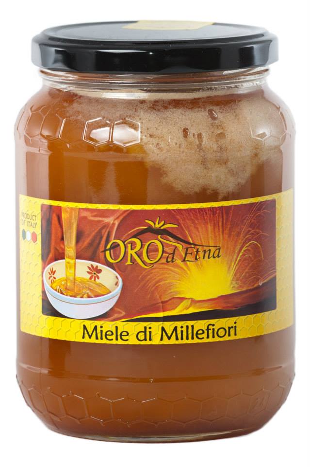 Miele di Millefiori 100% Prodotto dai Fiori dell ETNA 500 gr