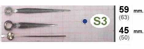 clicca qui per rientrare su Lancette in Metallo S3