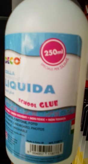 COLLA LIQUIDA TRASPARENTE PER SLIME da 250 ml