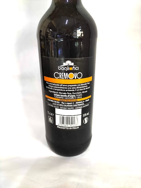 ordina CREMOVO Vino aromatizzato all uovo prep.Marsala