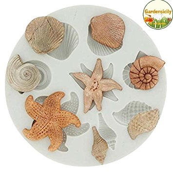 ordina Stampo Dolci in Silicone - Tema : Mare ( Crostacei )