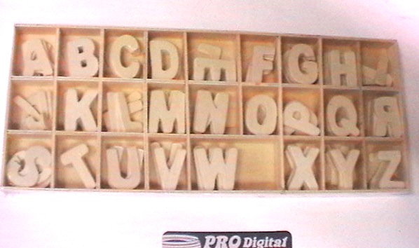 Lettere Legno Grandi (5 x lettera) 3,5x2