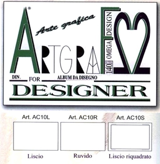 ARTIGRAF ALBUM DISEGNO F2 33X48 LISCIO/RUVIDO DA 10 FG.120GR. ARTGRAF 8056734620085