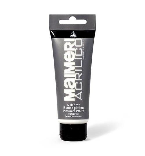 maimeri Maimeri Acrilico extra fine metallico tinta Bianco da 200 ml 