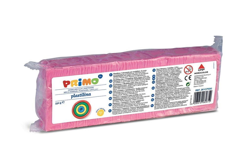 ordina Primo Plastilina 550 Gr completa di stecca: Pastello & Bianc