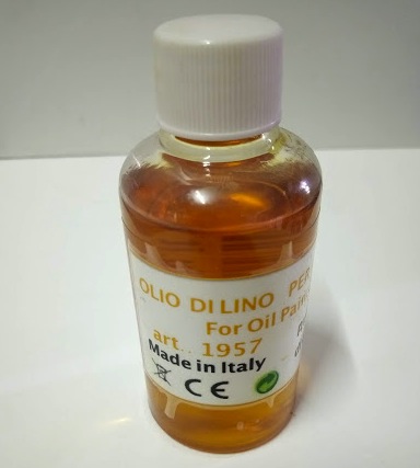 Olio di Lino Cotto per Belle Arti da 100 ml.