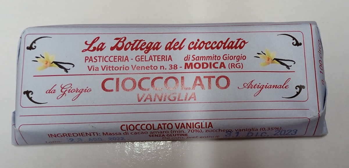Bottega del Cioccolato di Modica Gusto CIOCCOLATO VANIGLIA