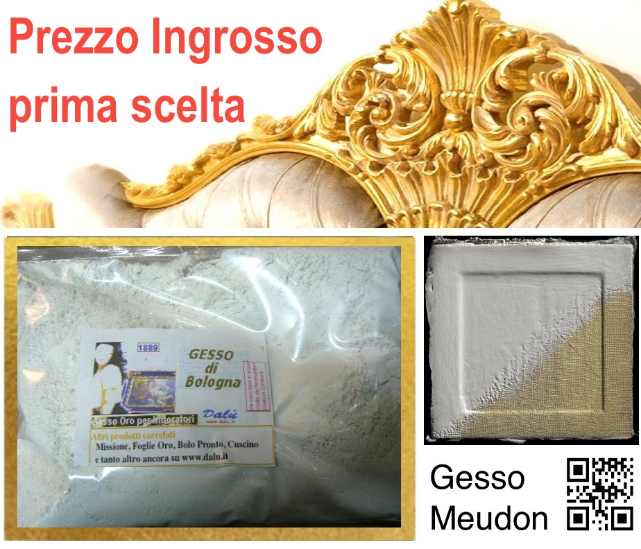 Dalu Gesso di Bologna (Gesso Oro x indoratori ventilato) kg. 3 