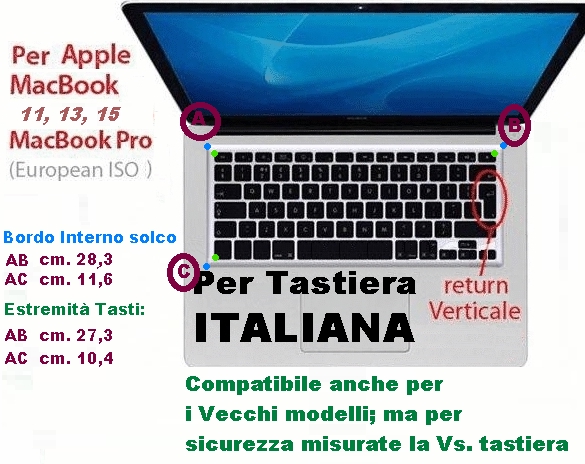 ordina Proteggi tastiera MacBook 13