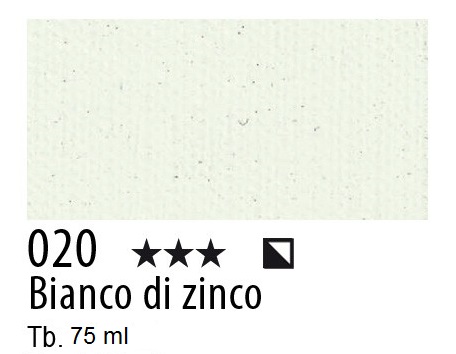 Maimeri colore Acrilico extra fine Bianco di Zinco 020 - 75m