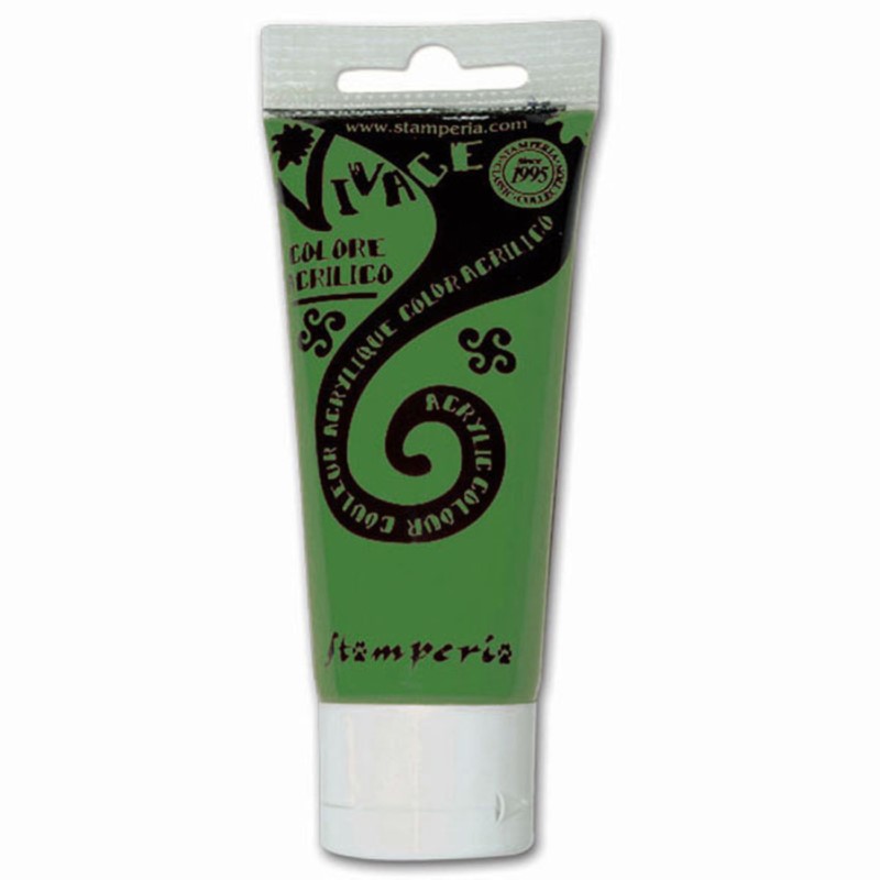 Stamperia COLORE ACRILICO VIVACE da.60 ml. VERDE FOGLIA introvabili24 