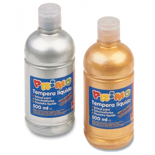 TEMPERA LIQUIDA ORO o ARGENTO  BOTTIGLIA DA 500ML