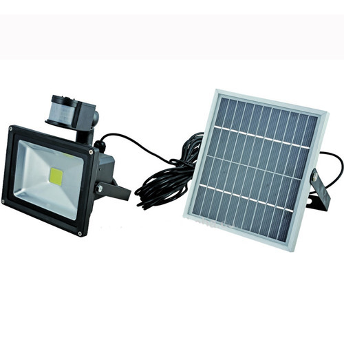 Faro LED Faretto 10W con pannello solare e sensore di movime