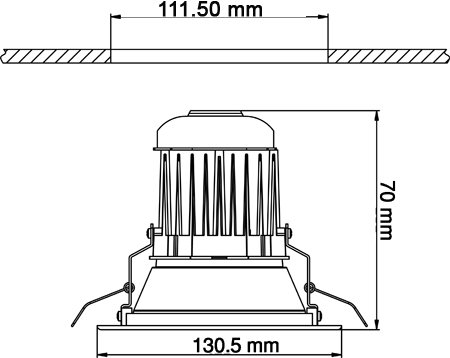 ordina FARETTO 12w LED DA 12 WATT ROTONDO 