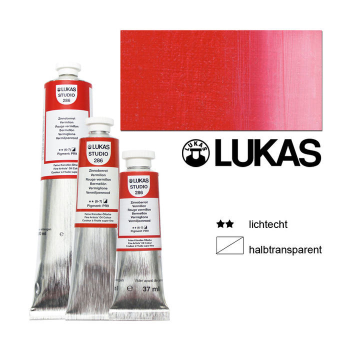 ordina OLIO PROFESSIONALE LUKAS STUDIO 37ML - GR. 3 ROSSO CADMIO