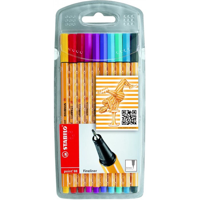 clicca qui per rientrare su FINELINER POINT 88 SET 10 PZ. STABILO point 88