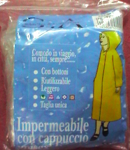 Impermiabile in nylon scuola