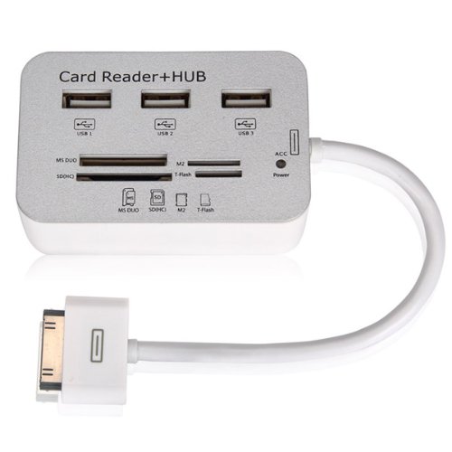 clicca su immagine per consultare dettagli, vedere altre foto e ordinare Card Reader 3x HUB Camera Connection ipad