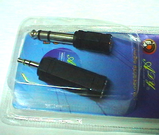 2 RIDUTTORI Audio JACK: 6,4 3,5 vicevers