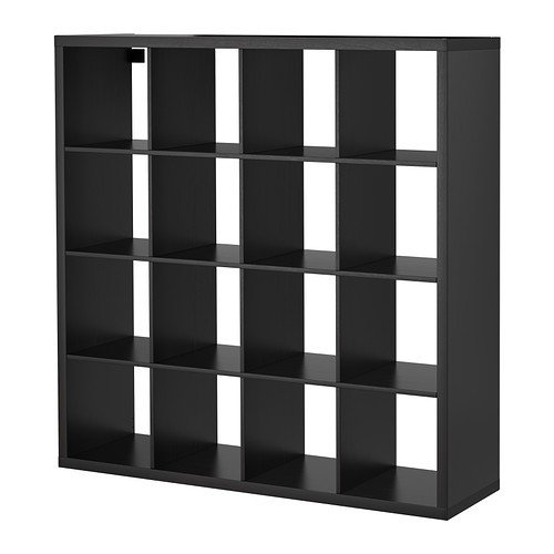 Ottima Qualit Ikea Kallax – Scaffale, nero e marrone con 16 cubi 147 