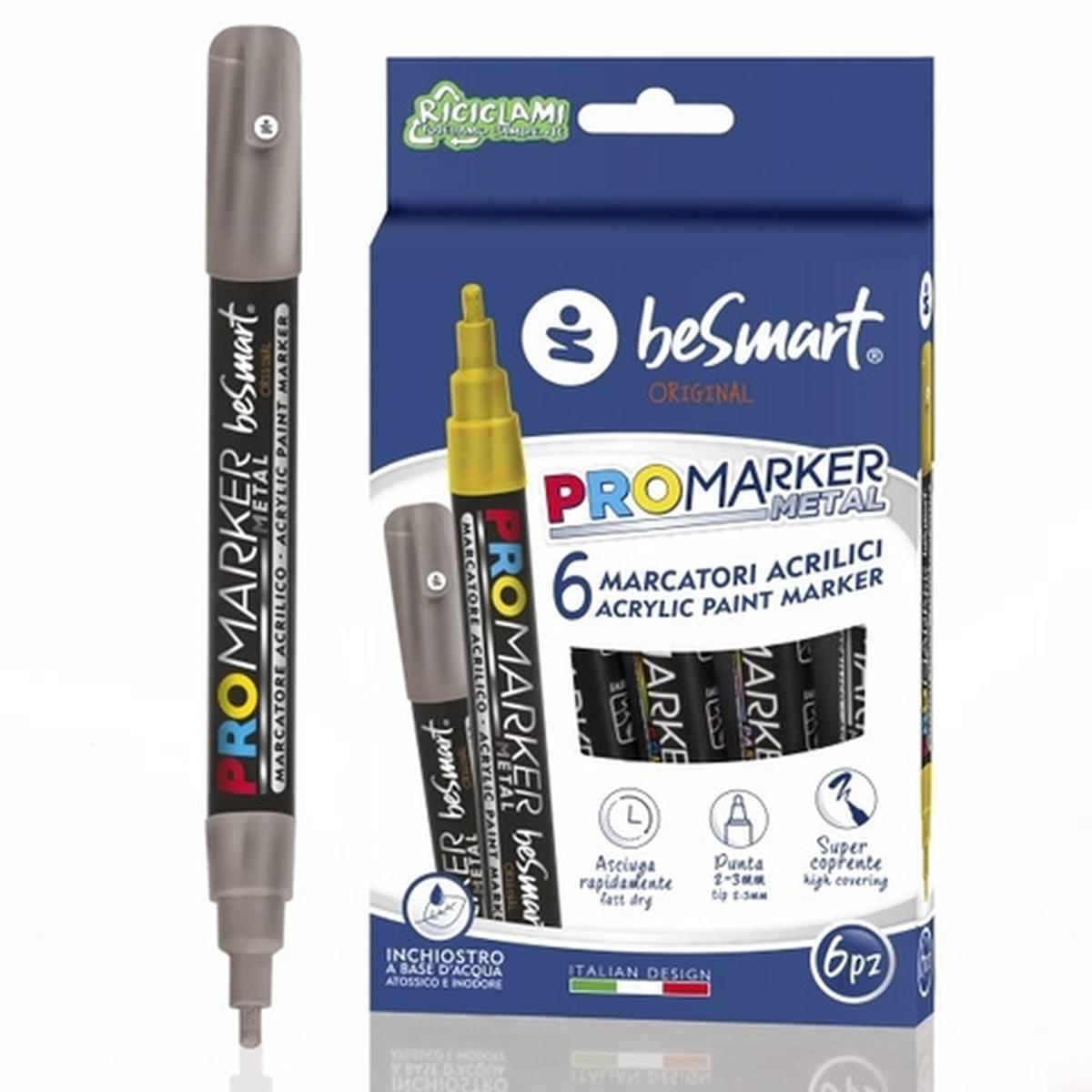 1Marcatorie Acrilico Inchiostro Base Acqua Marker Atossico 