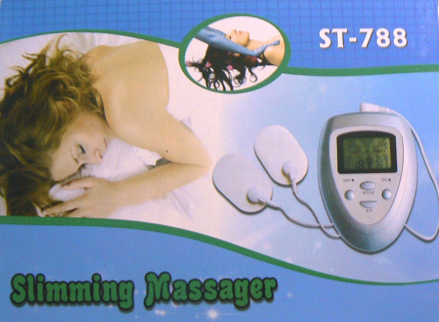 elettrostimolatore elettro massaggi con controlli elettronic.