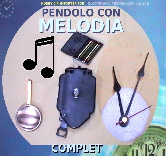 Movimento a Pendolo completo di MELODIA oraria e Lacette Mix.